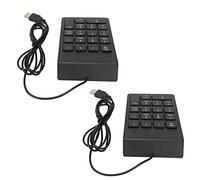 Sxhlseller Clavier Numérique Filaire, pavé Numérique USB Mécanique avec 18 Touches, USB Ergonomique Plug and Play, Mini Clavier Numérique Silencieux pour PC, Ordinateur Portable, Bureau (2 pièces)