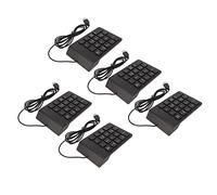 Sxhlseller Clavier Numérique Filaire, pavé Numérique USB Mécanique avec 18 Touches, USB Ergonomique Plug and Play, Mini Clavier Numérique Silencieux pour PC, Ordinateur Portable, Bureau (5 pièces)