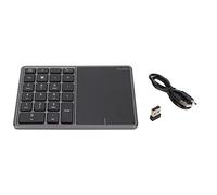 Sxhlseller Clavier Numérique sans Fil à 22 Touches, Pavé Numérique sans Fil, Clavier à Connexion Double Mode 2,4 G avec Interface de Type C, Clavier pour Ordinateur Portable(Gris)