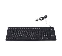 Sxhlseller Clavier Pliable en Silicone, Clavier USB Filaire Russe 103 Touches étanche for PC Portable