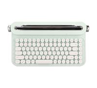Sxhlseller Clavier Vintage, Clavier sans Fil Compact Rétro avec 5.0, 86 Touches, Support intégré (Menthe Verte)