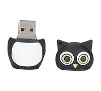Sxhlseller e Mémoire USB U Disk Flash Drive Dispositif de Mémoire en Vrac à Grande Vitesse, Transmission et Partage de Stockage de Données D'apparence Hibou Noir Dessin Animé, pour