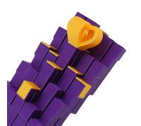 Sxhlseller Coffret Cadeau imprimé en 3D, Modèle de Puzzle 3D Mobile et Modifiable, avec Jeu d'empilage Amusant, pour Enfants, Casse-tête et Jeu Sensoriel (Violet et Or Brillant)