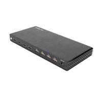 Sxhlseller Commutateur Multiviewer HDMI 4x1 avec KVM, 4K 8 Modes D'affichage D'écran, Contrôle PIP, Quad, RS232 et IR, pour Mur Vidéo, Surveillance et Gestion Multi-PC (Prise UE)