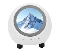 Sxhlseller Compagnon Robot de Bureau AI avec écran de 1,28 Pouces, Réveil Vocal, Horloge Météo WiFi, Bluetooth 5.0, Lecture Vidéo et Musique, Batterie 400 MAh, Robot Intelligent Interactif