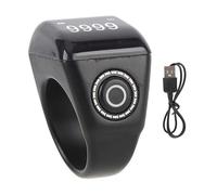 Sxhlseller Compteur de Doigt Bluetooth Intelligent, Compteur de Doigt Tasbih Numérique Rechargeable étanche à la Pluie IP67, Compteurs électroniques Musulmans D'alarme de Vibration de Temps (22MM)