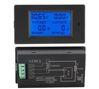 Sxhlseller Compteur de Puissance DC 100A Shunt LCD Volt Amp Watt Énergie | Aperçu de la charge de la batterie, utilisation de cabines solaires hors réseau, seuil d\'alarme de surcharge, suivi des
