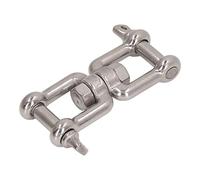 Sxhlseller Connecteur D'ancrage à Mâchoire Universel Antirouille, Manille à Double Mâchoire en Acier Inoxydable 304 pour Balançoire de Chaise Hamac, 1 X Manille à Double (12MM)