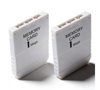 Sxhlseller Console de Jeu Carte Mémoire 1 Mo pour et PS High Speed Game 1 Mega Console de Jeu Vidéo, pour Carte Mémoire de Remplacement du Système de Classique (2 pièces) (2PCS)