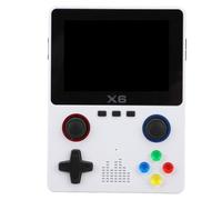 Sxhlseller Console de Jeu Portable, Console de Jeu Vidéo Rétro pour 2 Joueurs avec écran IPS de 3,5 Pouces, Touche R L à Double Déclenchement à Ressort, Double Joystick 3D, 2000 MAh (White)
