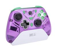 Sxhlseller Contrôleur de Jeu sans Fil 2,4 G/Bluetooth avec Joystick et Déclencheurs à Effet Hall, Taux d'interrogation de 1000 Hz, Gyroscope 6 Axes, Lumières RVB, pour PC, Steam Deck, (PURPLE)
