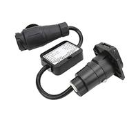 Sxhlseller Convertisseur de Lumière de Remorque Européen 13 Broches vers Américain 7 Voies, Convertit Efficacement pour Les Camping-Cars Américains, Câble 100% Cuivre, Design Plug and Play pour Une