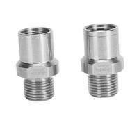 Sxhlseller Convertisseur de Pédale de Manivelle 1/2 à 9/16 |Entretoise en Alliage d'aluminium 2 Pièces pour Vélo de Route BMX, Prolongateur d'adaptateur de Pédale fileté