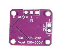 Sxhlseller Convertisseur élévateur Haute Tension, Entrée 3,6-20 V, Module de Sortie Réglable 150-500 V pour Applications Compactes, 20 Mm X 17 Mm