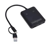 Sxhlseller Convertisseur VHS vers Numérique, Carte de Vidéo USB avec Deux Interfaces USB A et C, pour Lecteurs DVD Magnétoscope pour Convertir des Fichiers MP4 Analogiques en Numériques