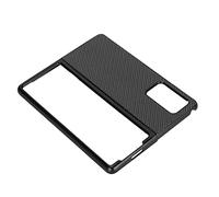 Sxhlseller Coque Antichoc en Cuir texturé en Fibre de Carbone pour Z Fold 2, étui élégant et Protecteur Anti-Chute, adapté à Les Utilisateurs (Black)