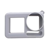 Sxhlseller Coque en Silicone pour Action 5 Pro, Housse de Caméra Anti-Collision Douce et Lavable avec Capuchon d'objectif et Lanière pour la Résistance aux Rayures dans Un Design Gris Flexible (Grey)