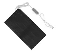 Sxhlseller Coussin Chauffant USB, Chauffage électrique en Tissu à Régulation de Température à 4 Vitesses pour Soulager les Douleurs du Dos et du Cou, Tapis Chauffant Pliable en PVC Lavable 10x20 Cm