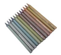 Sxhlseller Crayons à Dessin sans Bois, écriture Plus Douce Mélange Facile 12 Couleurs Art Crayon Conception Portable pour Peindre le Dessin (Type 2)