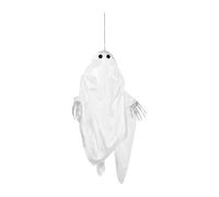Sxhlseller Décorations d'halloween Extérieures, Nouveau Fantôme Swing Suspendu avec des Bras Flexibles, Décoration d'halloween avec des Lumières de Cordes pour Les Décorations de Fête