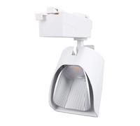 Sxhlseller Éclairage sur Rail LED 10 W, Projecteur en Alliage d'aluminium Blanc Chaud pour Systèmes de Rails de Plafond de Galerie d'art et de Hall 'exposition avec Technologie de Réduction de