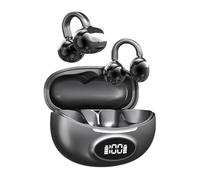 Sxhlseller Écouteurs sans Fil Bluetooth 5.4 avec Affichage Numérique LED et Micro Antibruit, Oreillettes Stéréo 3 Heures de Lecture pour Téléphone, Tablette, Ordinateur Portable, Sport (Noir Gris)