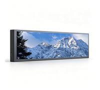 Sxhlseller Écran Latéral de Boîtier PC de 9,2 Pouces, Affichage Personnalisable pour Les Statistiques du Système et Les Thèmes Animés, alimenté par USB, Prend en Charge Les Fonds D'écran, (Black)