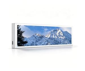 Sxhlseller Écran Latéral de Boîtier PC de 9,2 Pouces, Affichage Personnalisable pour Les Statistiques du Système et Les Thèmes Animés, alimenté par USB, Prend en Charge Les Fonds D'écran, (White)