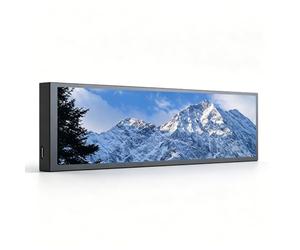 Sxhlseller Écran Latéral de Boîtier PC de 9,2 Pouces, Affichage Personnalisable pour Les Statistiques du Système et Les Thèmes Animés, alimenté par USB, Prend en Charge Les Fonds D'écran, (Black)