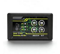 Sxhlseller Écran Secondaire de 5 Pouces, écran LCD FHD 854 X 480 pour la Surveillance de la Température du Processeur, du GPU, de la Mémoire, des Données et de la Fréquence D'images, avec (Black)