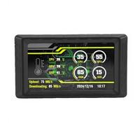 Sxhlseller Écran Secondaire de 5 Pouces, Panneau de Capteur D'ordinateur pour la Surveillance de la Fréquence D'images de la Mémoire CPU GPU, avec Connexion USB C, Thèmes Personnalisés pour (Black)
