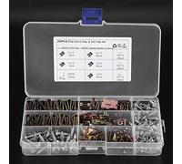 Sxhlseller Écrous en U de Voiture Durables avec Vis en Acier Inoxydable pour une Liaison Ferme, Retenue de Garniture Pratique pour Motos, Automobiles 200 Pièces en Acier au Manganèse 65 + Inoxydable