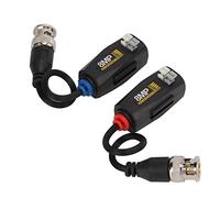 Sxhlseller Émetteur-récepteur Balun Vidéo Passif 4K 8MP pour Caméra AHD CVI TVI CVBS, Interface BNC-M avec Support de Transmission CAT 5e/6 pour une stabilité Claire du Signal en Temps Réel