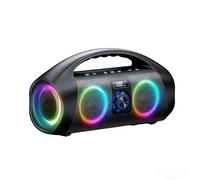 Sxhlseller Enceinte Bluetooth, Basses Puissantes de 120 W avec Deux Haut-parleurs de 60 W et éclairage RGB, étanche IPX7, Appairage Stéréo, Port USB/AUX, Batterie 12 000 MAh, Idéale pour Le