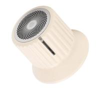 Sxhlseller Enceinte Bluetooth Magnétique, Mini Enceinte Portable sans Fil à Induction avec Support pour Téléphone, Son Surround à 360°, Bouton de Volume Réglable, Petite Magnétique (Beige)