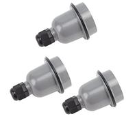 Sxhlseller Ensemble de 3 Supports de Lampe E27, Douille de Lumière en Céramique étanche avec Coque en Aluminium d'isolation Thermique pour Ampoules à Interface Standard avec Contrôle de Température
