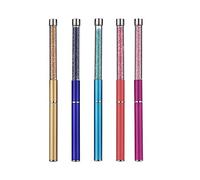 Sxhlseller Ensemble de 5 Pinceaux pour Stylos Nail Art pour Dessiner des Lignes et Peindre des Motifs de Fleurs sur les Pointes des Ongles, Matériau en Fibre Durable pour un Usage Professionnel