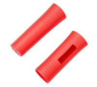 Sxhlseller Ensemble de Housse de Protection pour Microphone en Silicone, Poignée Antidérapante Résistante aux Chocs, Protection Contre l'humidité, Toucher Doux et Chaud, Support de Boîtier (Rouge)