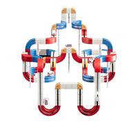 Sxhlseller Ensemble de Jeu de Voies de Anti-gravité DIY |Blocs de Construction Alimentés par Batterie, Piste de Puzzle STEM 3D pour Enfants âgés de 4 à 8 Ans, 80 Minutes de Jeu