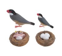 Sxhlseller Ensemble de Modèles de Cycle de Croissance des Oiseaux en PVC |Jouet à Couver pour Décoration de Bac à Sable, éducation Précoce, Apprentissage des Enfants