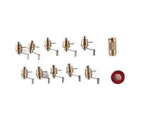 Sxhlseller Ensemble de Remontoir à Ressort Principal, Outil de Réparation de Montre en Laiton avec 10 Manivelles et Boîte de Rangement pour Horlogers et Amateurs de Bricolage, Compatible avec ETA