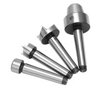 Sxhlseller Ensemble d'éperons et de Centres de Coupelles MT1, 4 Pièces |Centres de Tour à Bois HSS pour le Tournage de Broches en Douceur et le Travail des Métaux (MT1)