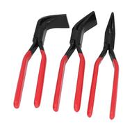 Sxhlseller Ensemble D'outils de Cintreuse en Métal, 3 Pièces, Sertisseuses à Main Droites 45 ° 90 ° pour Plier et Aplatir la Tôle, Mâchoires Parallèles, Conception de Bord Non Dommageable