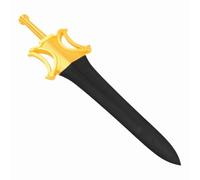 Sxhlseller Épée d'Accessoire, Modèle d'épée Rétractable imprimé en 3D avec Conception Télescopique pour Accessoire de Costume de Cosplay (Or Noir)