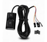 Sxhlseller Extension de Commutateur d'alimentation PC, Alimentation Externe de Bureau pour la Configuration du Bureau de Jeu, Câble en Alliage D'aluminium de 2M avec Fonction de