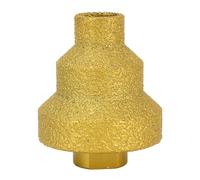 Sxhlseller Foret étagé brasé au Diamant et Chanfrein pour Carrelage, Marbre, Béton, Granit | Alésoir à Trous Coniques Multicouches 20 Mm, 35 Mm, 50 Mm | Tige M14 pour Meuleuse D'angle