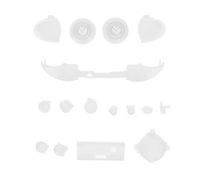 Sxhlseller Full Buttons Mod Kit pour Manette Series X/S Blanc Transparent | Ensemble complet de boutons, module de déclenchement de remplacement, pièces durables en ABS, personnalisez votre manette