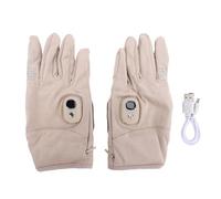 Sxhlseller Gants Chauffants électriques pour Hommes et Femmes, Gants Chauffants avec 5 Niveaux de Chaleur, Rechargeables par USB, Hiver, Temps Froid, Extérieur, Intérieur, Randonnée, (Kaki)