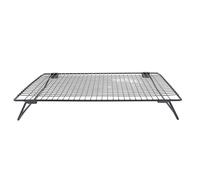 Sxhlseller Grille de Refroidissement Pliante Antiadhésive, Grille de Refroidissement Rapide en Acier au Carbone pour Gâteaux, de Cuisson Multifonctionnelle Noire, Pliable pour Pains, Rôtissage et