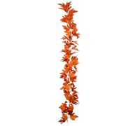 Sxhlseller Guirlande de Feuilles d'érable Rouge Orange 70,9 Pouces |Vigne Suspendue D’Automne pour Décor de Manteau de Cheminée à la Maison (GEJ-TT-01)